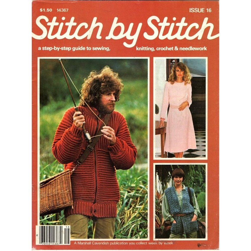 Stitch by Stitch Magazine Issue 16 1982 Guide to Sewing, Knitting and Crochet
